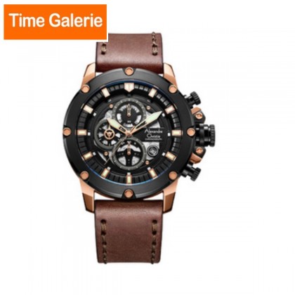 Alexandre Christie 6564MCLBRBA New Chronograph Men Watch